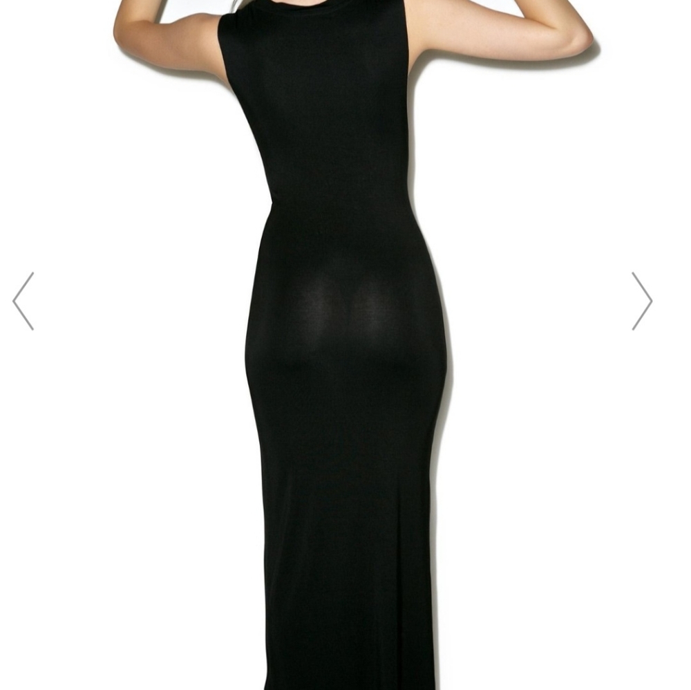 Killstar Black & White Cat Maxi Dress - Picture 3 of 7